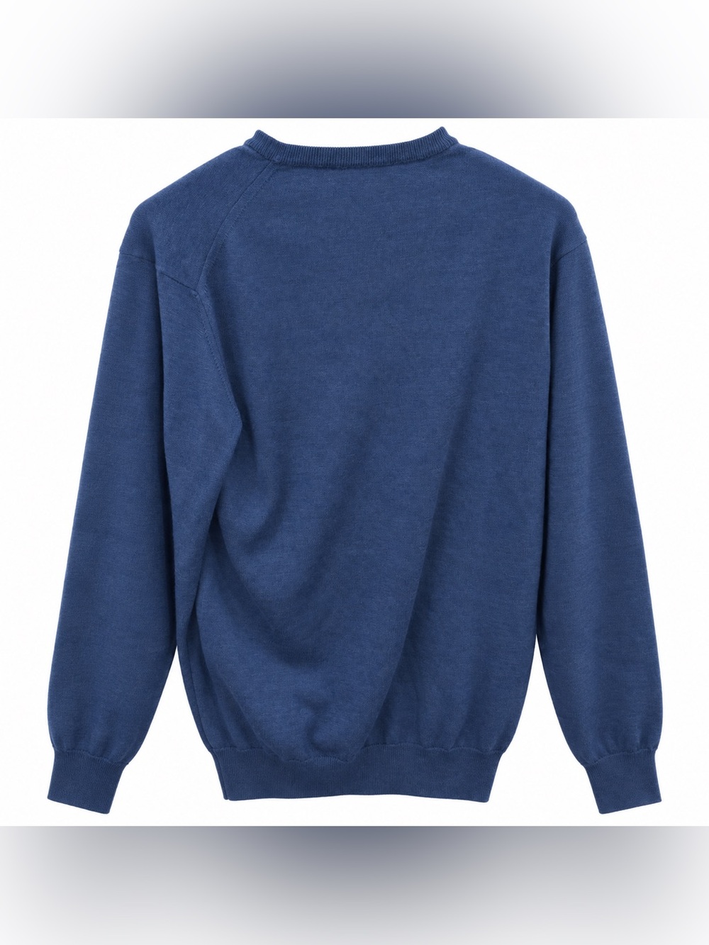 Hawes & Curtis Men’s L 100% Merino Wool V Neck Sweater Italy Preppy - Picture 2 of 3